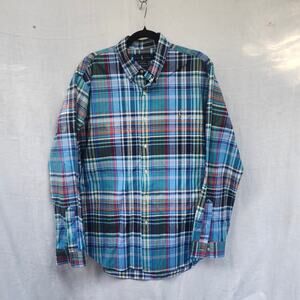 Ralph Lauren sz XLPlaid Cotton Long Sleeve Collared Dress Shirt Office Church